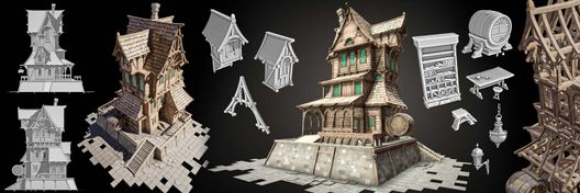Modelling the Wooden Tavern